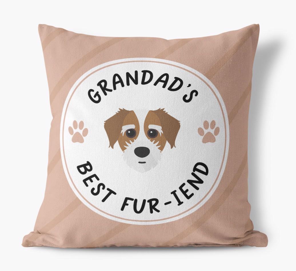 Grandad's Best Fur-iend: Personalised {breedFullName} Cushion