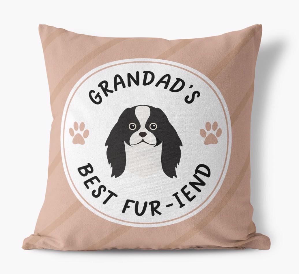 Grandad's Best Fur-iend: Personalised {breedFullName} Cushion