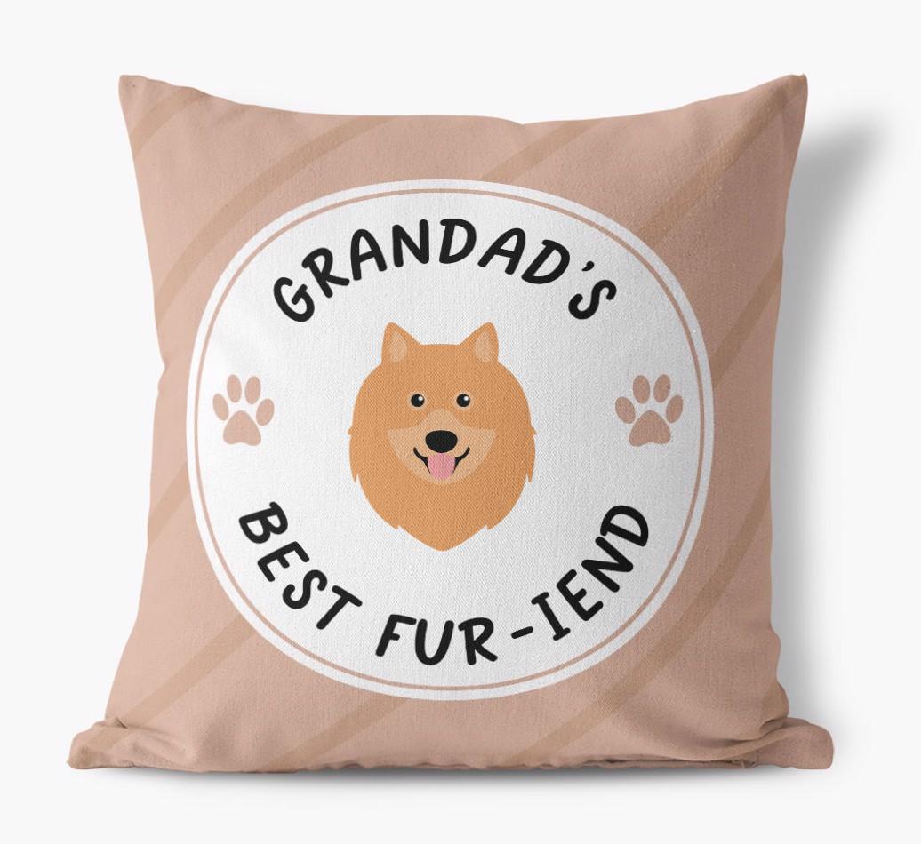 Grandad's Best Fur-iend: Personalised {breedFullName} Cushion