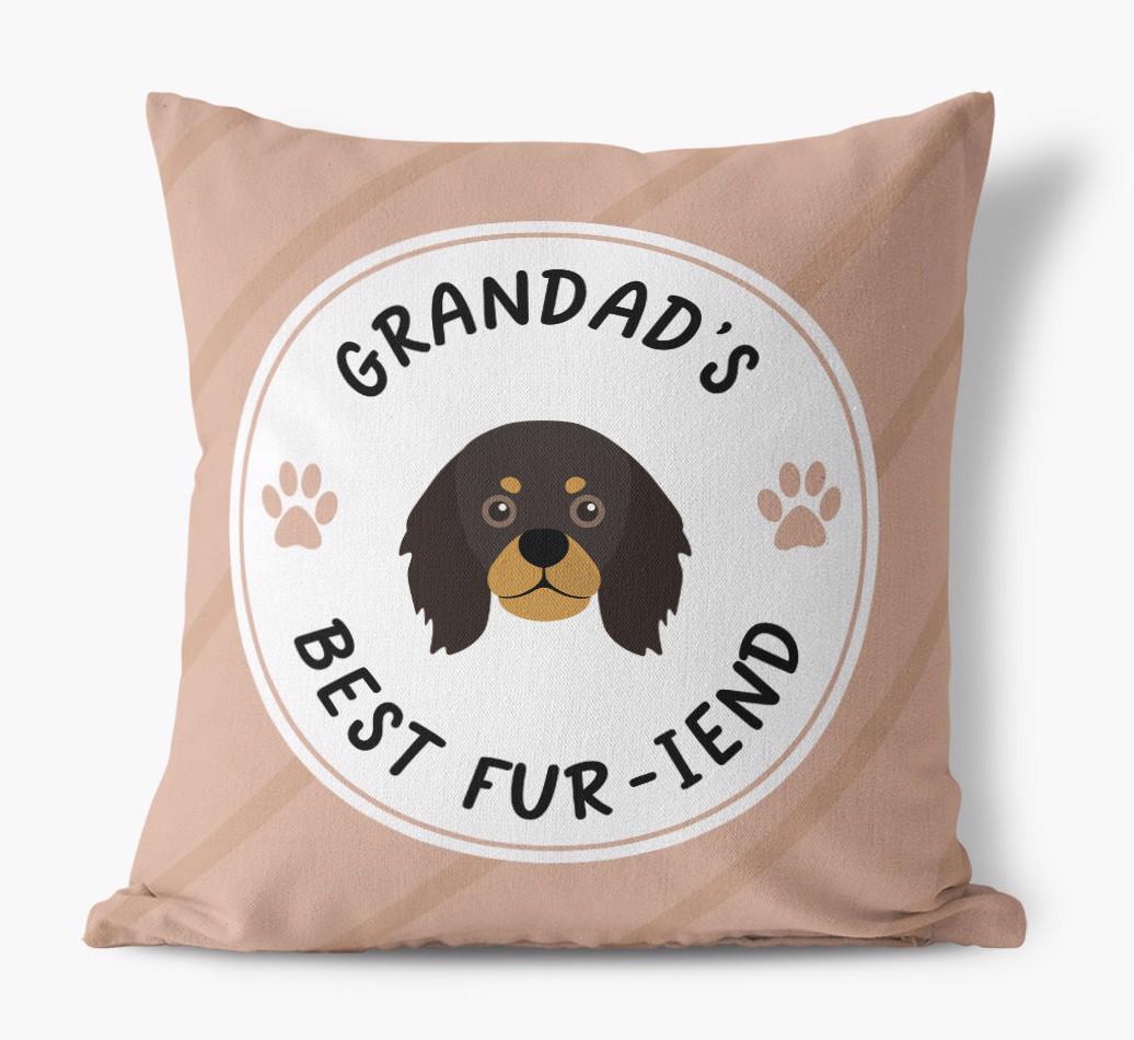Grandad's Best Fur-iend: Personalised {breedFullName} Cushion