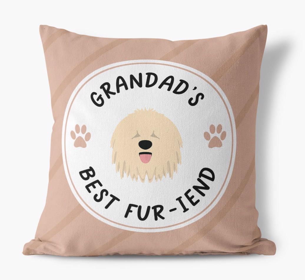 Grandad's Best Fur-iend: Personalised {breedFullName} Cushion