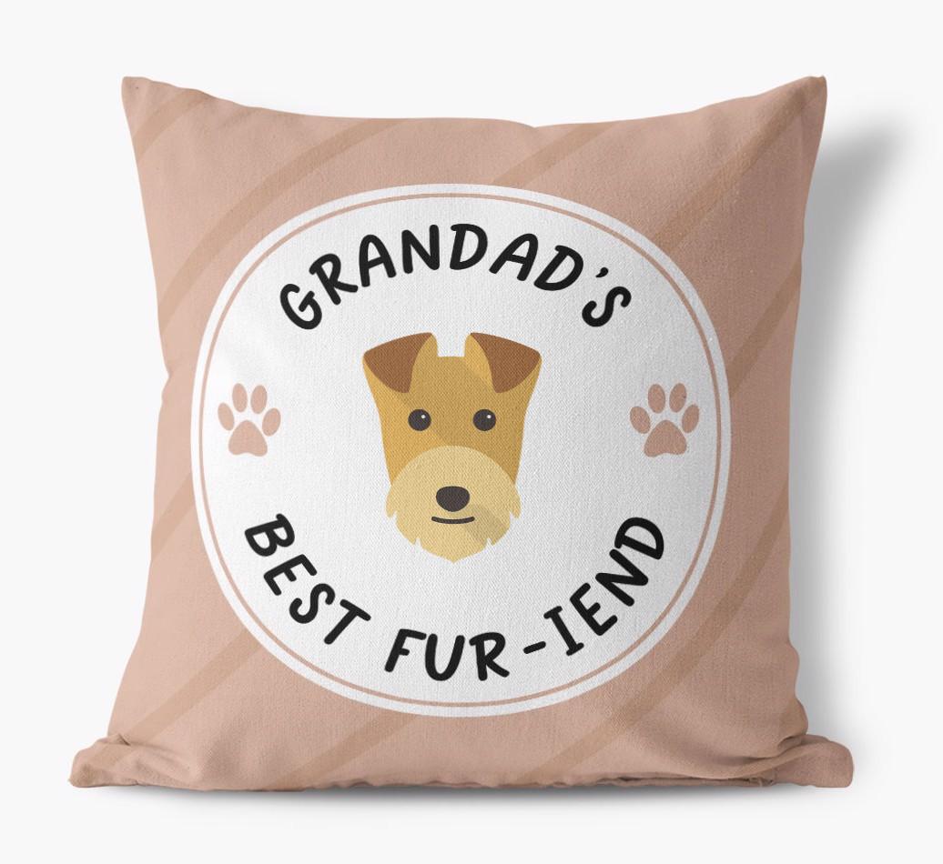 Grandad's Best Fur-iend: Personalised {breedFullName} Cushion