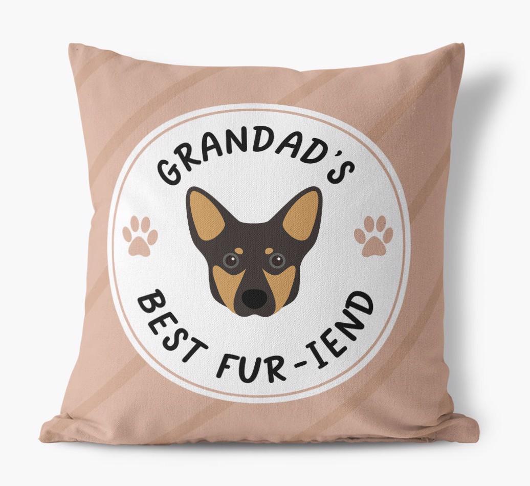 Grandad's Best Fur-iend: Personalised {breedFullName} Cushion