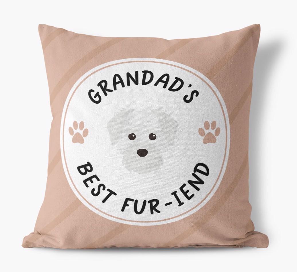 Grandad's Best Fur-iend: Personalised {breedFullName} Cushion