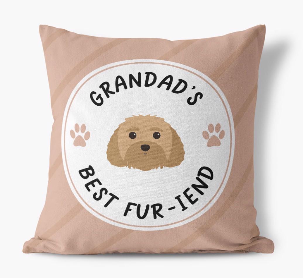 Grandad's Best Fur-iend: Personalised {breedFullName} Cushion