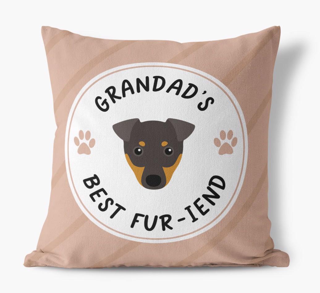 Grandad's Best Fur-iend: Personalised {breedFullName} Cushion