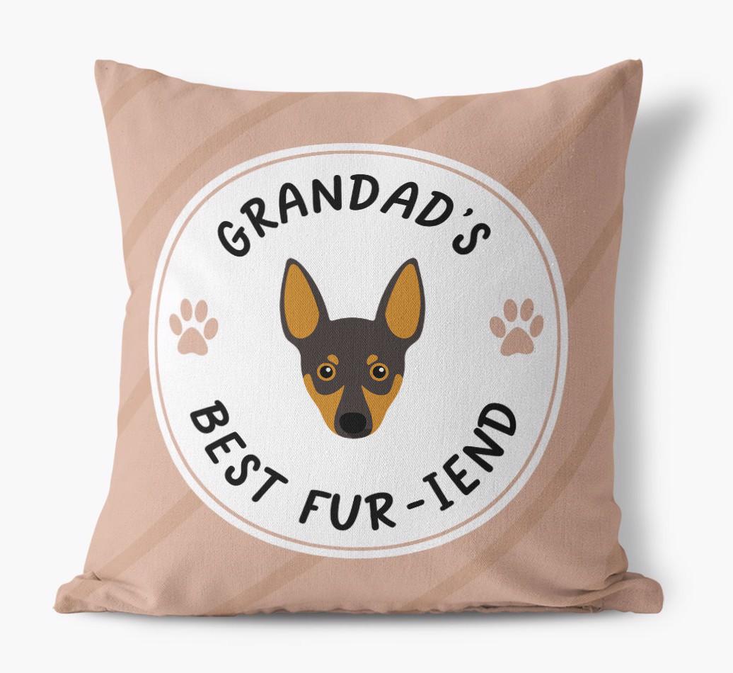 Grandad's Best Fur-iend: Personalised {breedFullName} Cushion