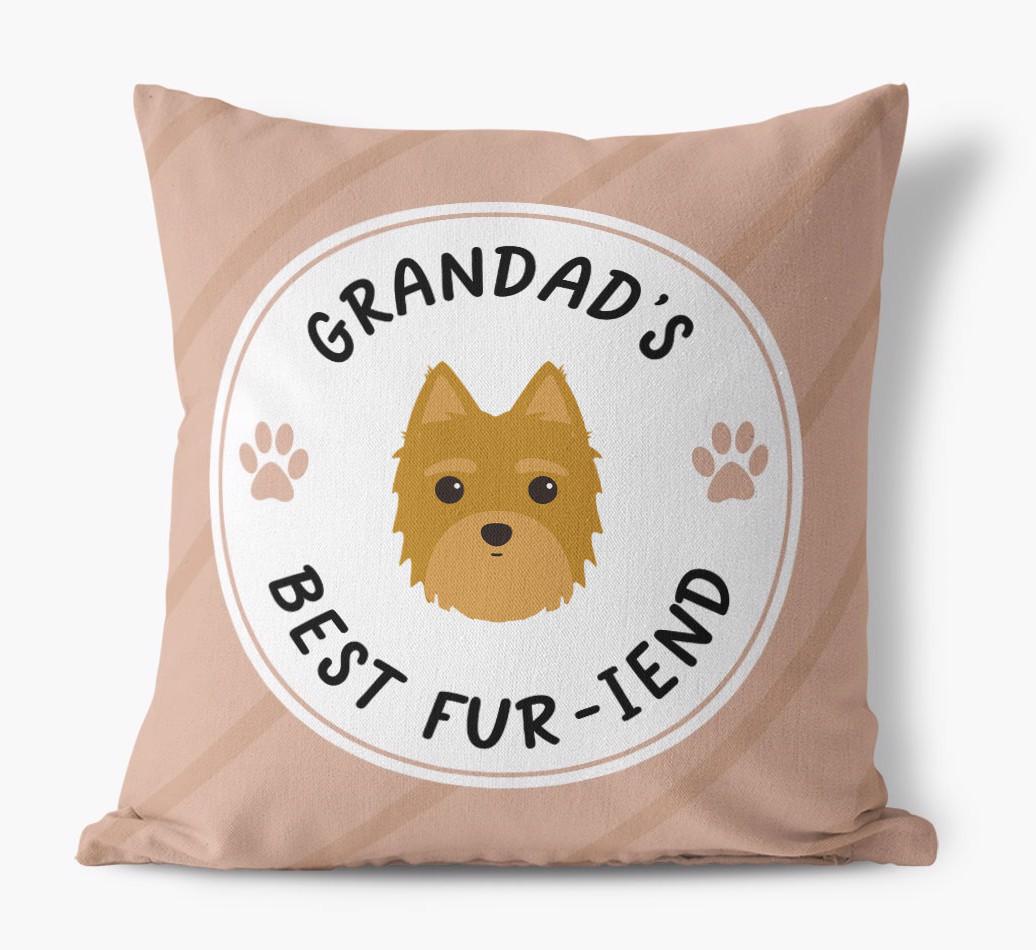 Grandad's Best Fur-iend: Personalised {breedFullName} Cushion