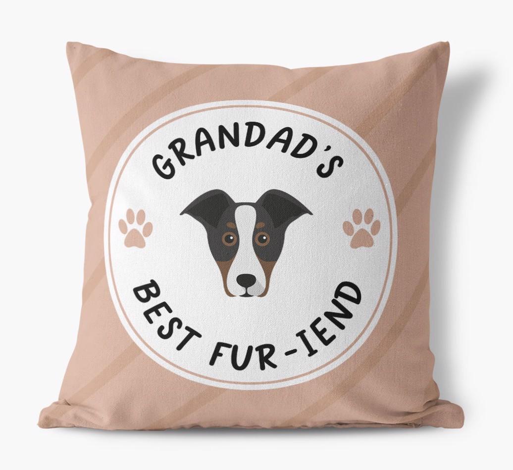 Grandad's Best Fur-iend: Personalised {breedFullName} Cushion