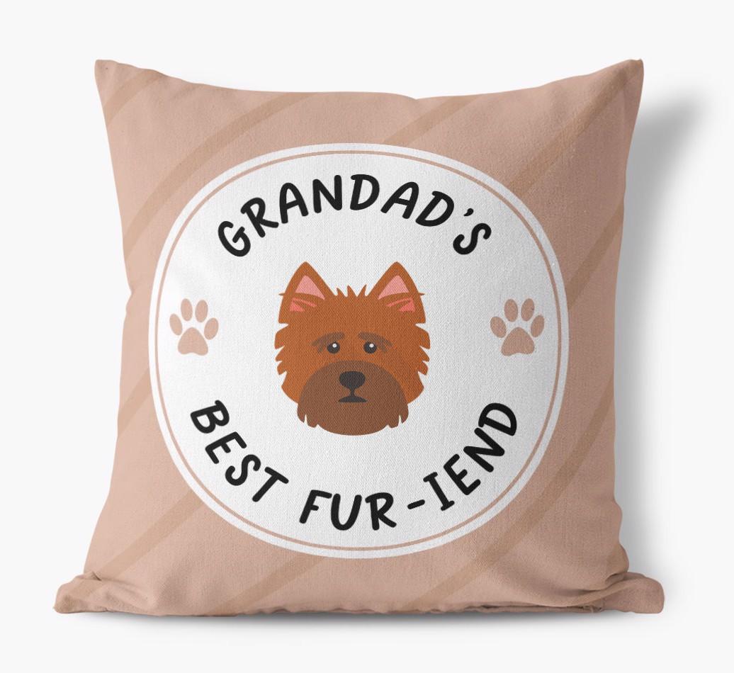 Grandad's Best Fur-iend: Personalised {breedFullName} Cushion