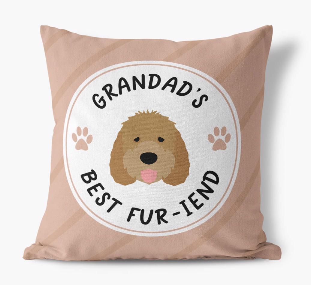 Grandad's Best Fur-iend: Personalised {breedFullName} Cushion