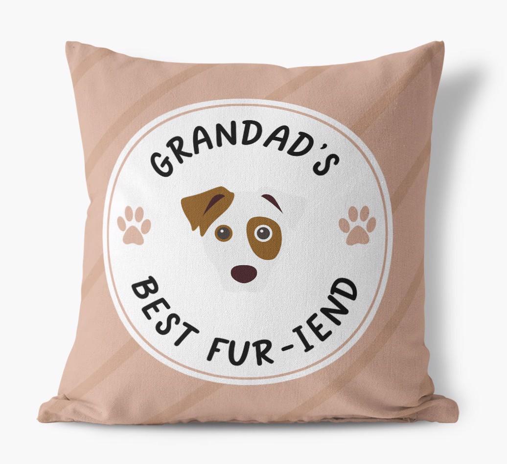 Grandad's Best Fur-iend: Personalised {breedFullName} Cushion