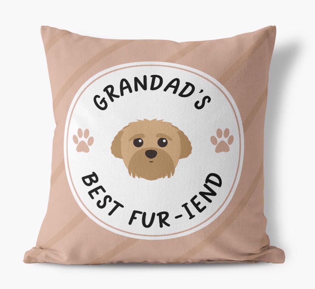Grandad's Best Fur-iend: Personalised {breedFullName} Cushion