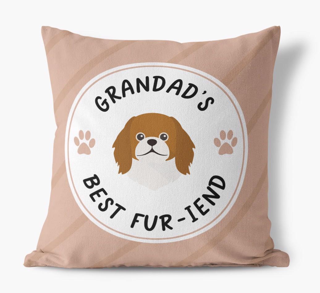 Grandad's Best Fur-iend: Personalised {breedFullName} Cushion