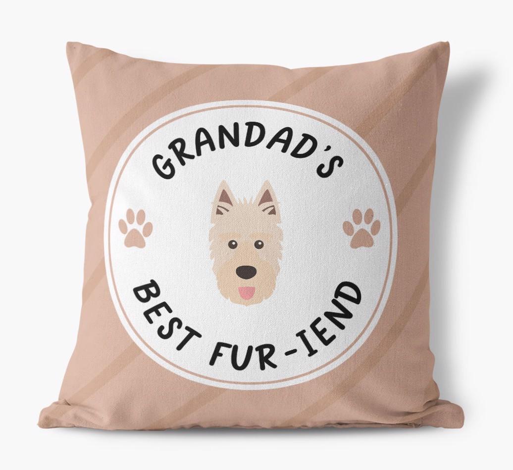 Grandad's Best Fur-iend: Personalised {breedFullName} Cushion