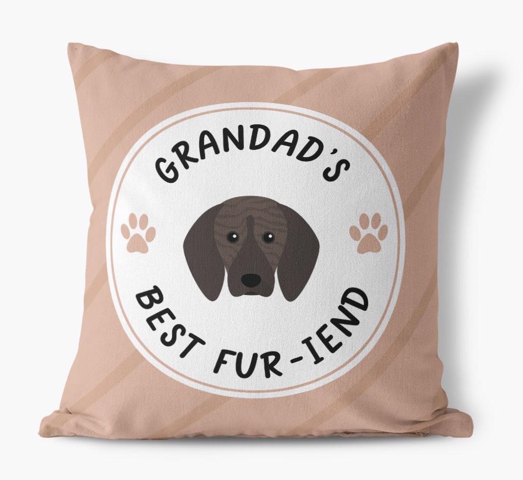 Grandad's Best Fur-iend: Personalised {breedFullName} Cushion