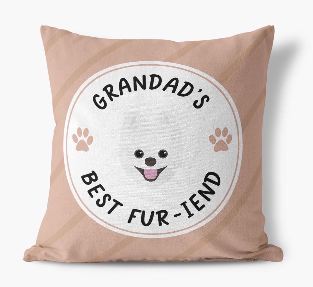 Grandad's Best Fur-iend: Personalised {breedFullName} Cushion