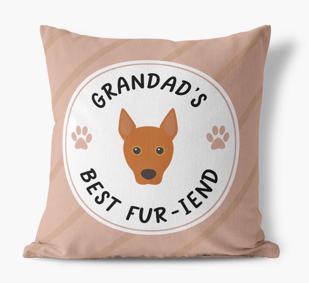Grandad's Best Fur-iend: Personalised {breedFullName} Cushion