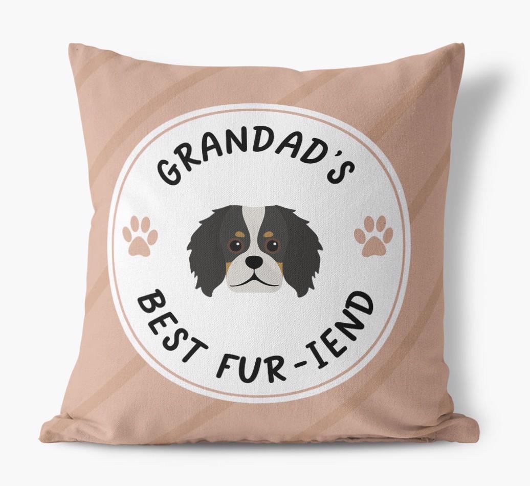 Grandad's Best Fur-iend: Personalised {breedFullName} Cushion