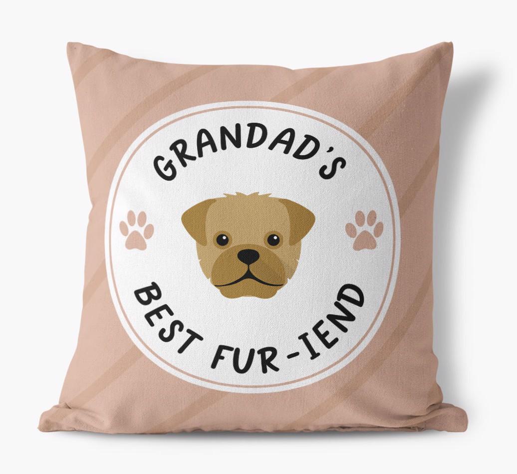 Grandad's Best Fur-iend: Personalised {breedFullName} Cushion