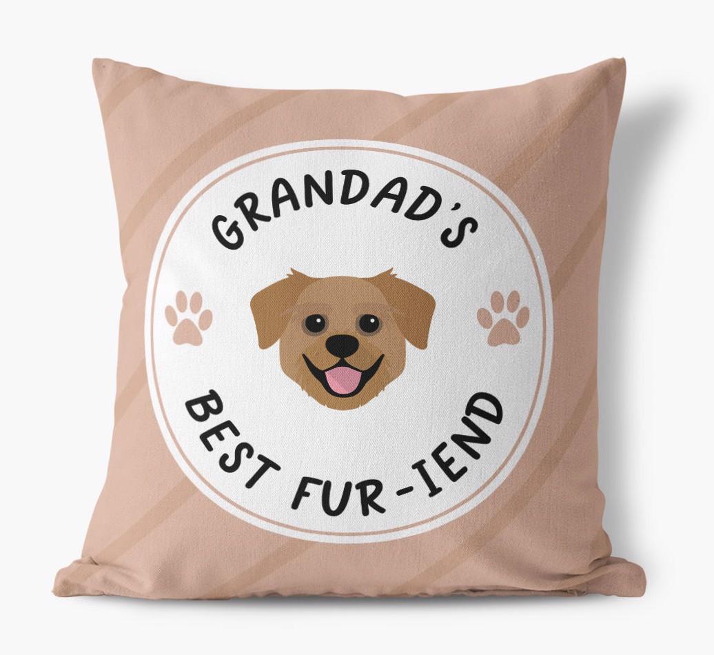 Grandad's Best Fur-iend: Personalised {breedFullName} Cushion