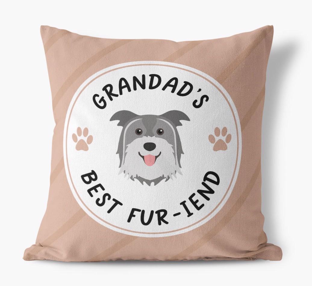 Grandad's Best Fur-iend: Personalised {breedFullName} Cushion