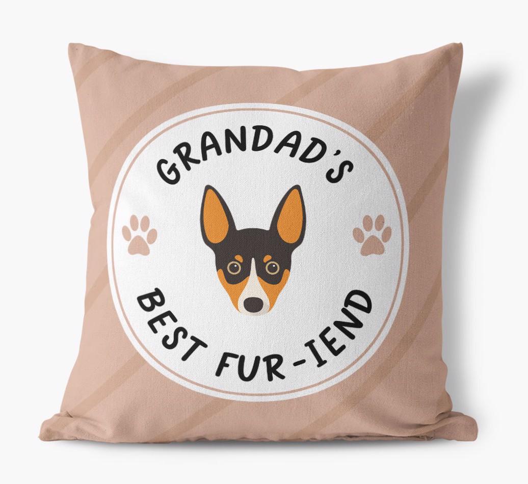 Grandad's Best Fur-iend: Personalised {breedFullName} Cushion