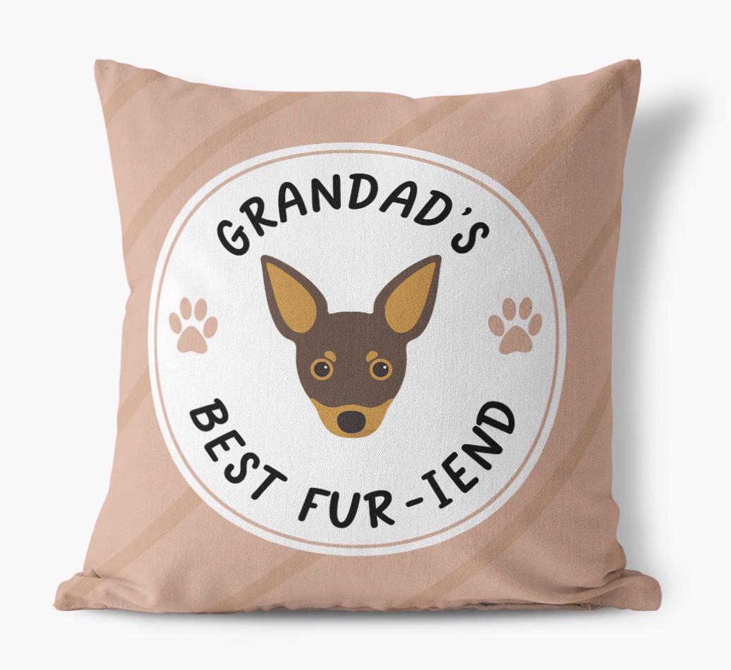 Grandad's Best Fur-iend: Personalised {breedFullName} Cushion