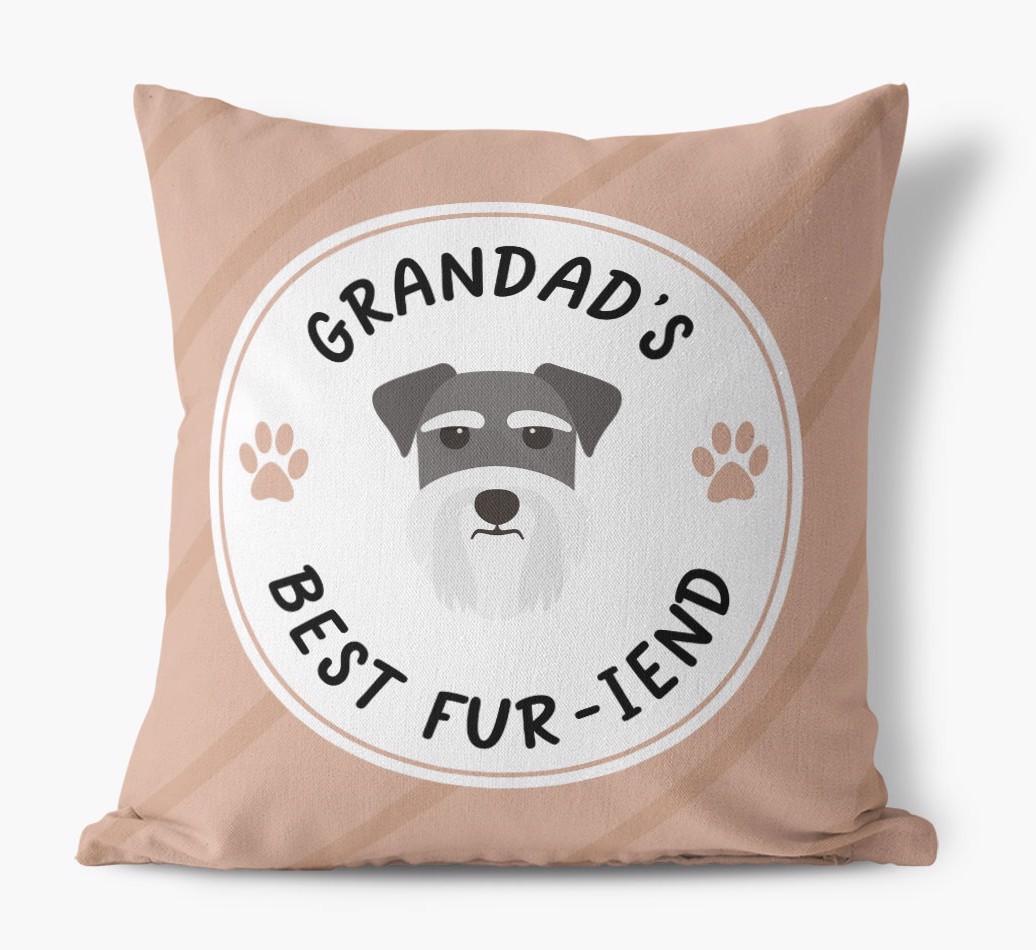 Grandad's Best Fur-iend: Personalised {breedFullName} Cushion