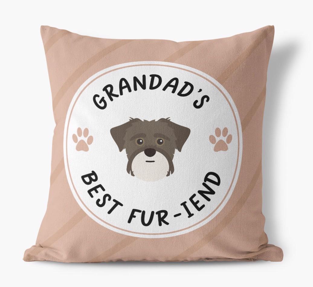 Grandad's Best Fur-iend: Personalised {breedFullName} Cushion