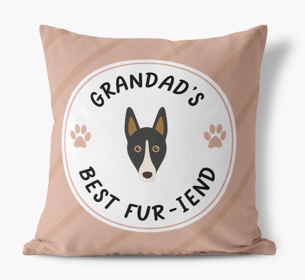 Grandad's Best Fur-iend: Personalised {breedFullName} Cushion