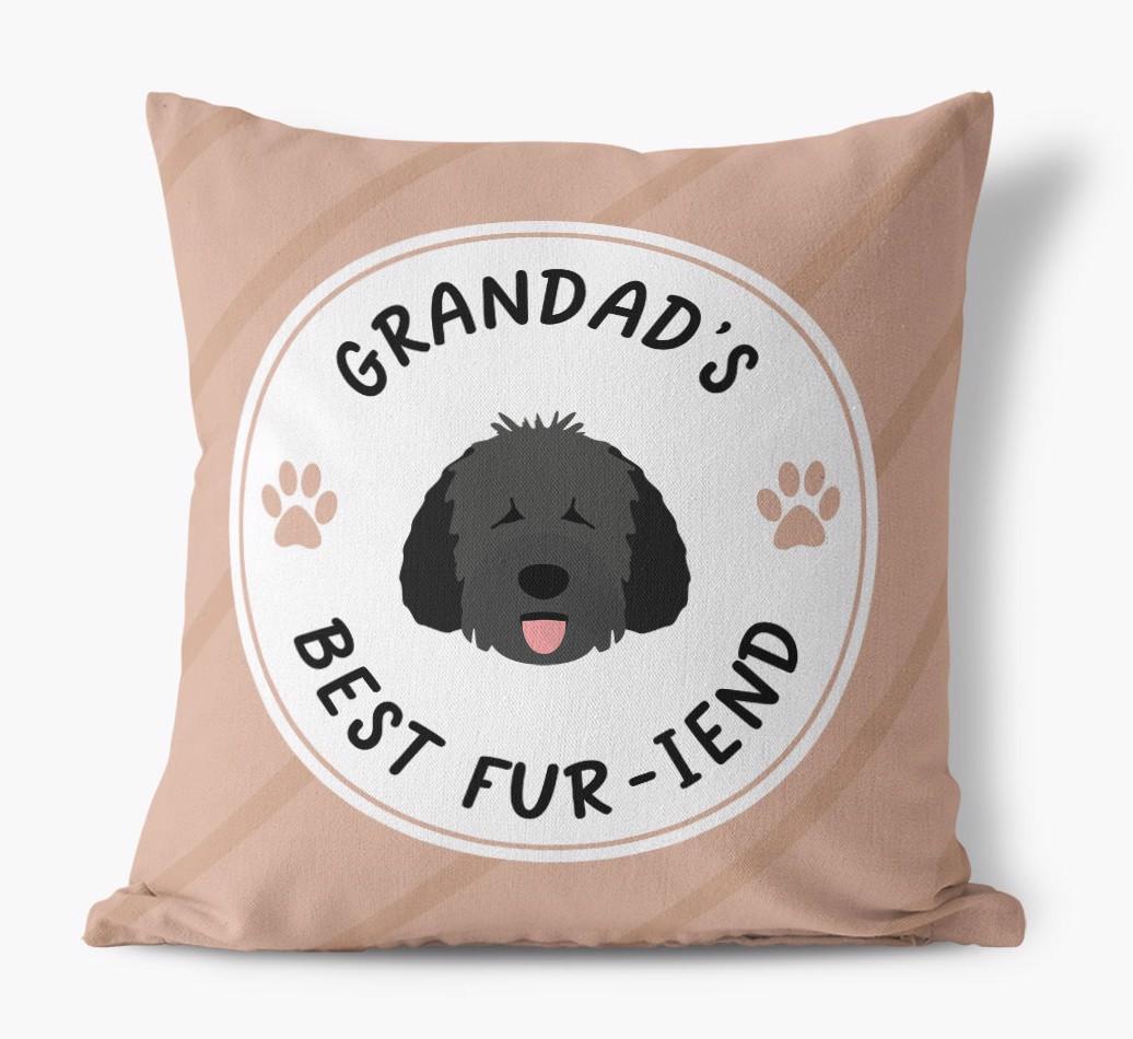 Grandad's Best Fur-iend: Personalised {breedFullName} Cushion
