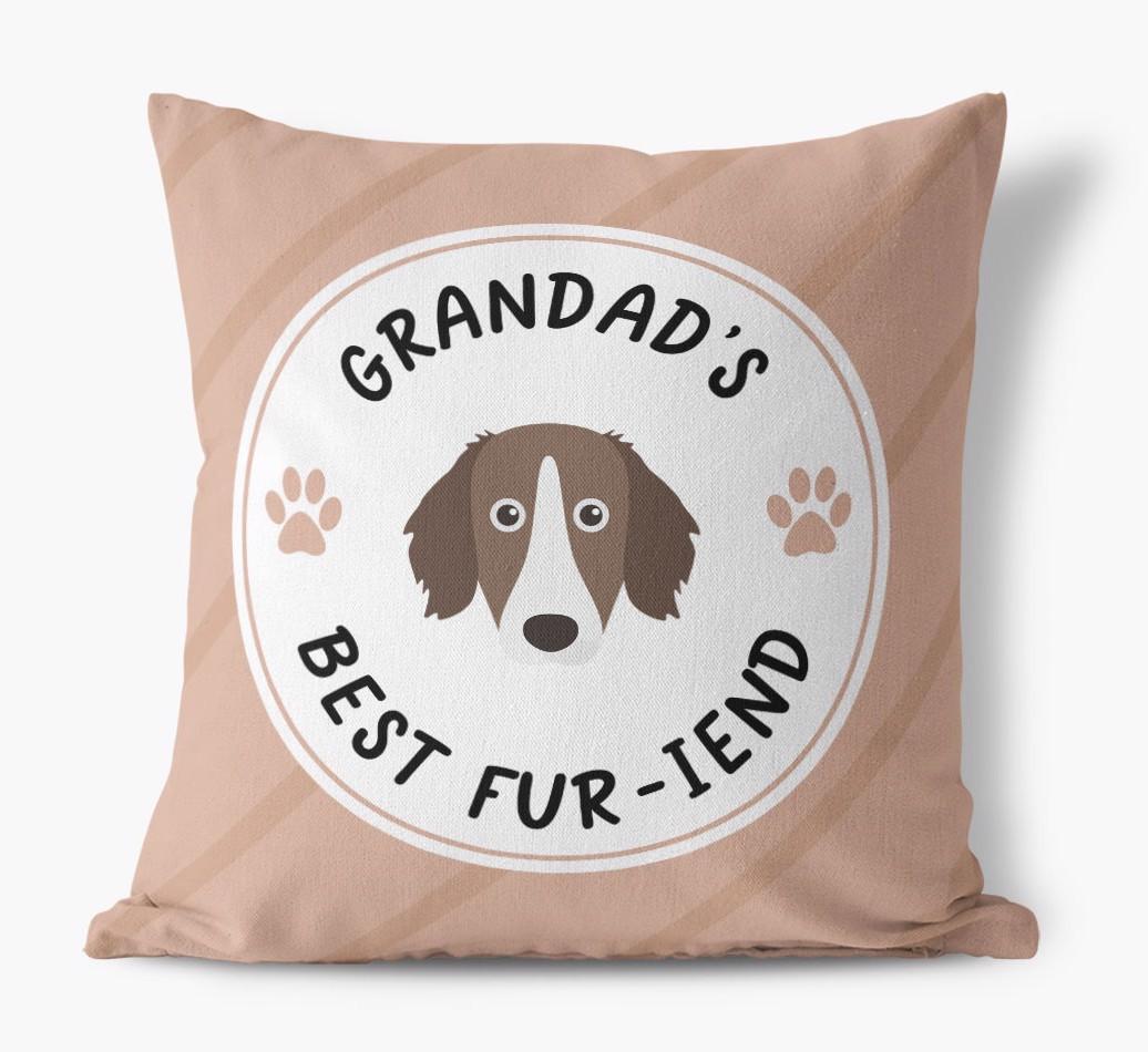 Grandad's Best Fur-iend: Personalised {breedFullName} Cushion