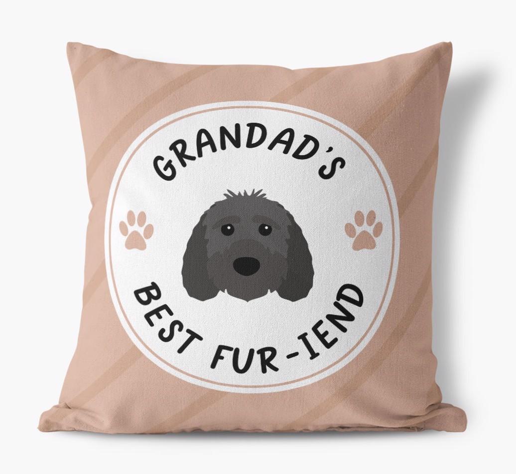 Grandad's Best Fur-iend: Personalised {breedFullName} Cushion