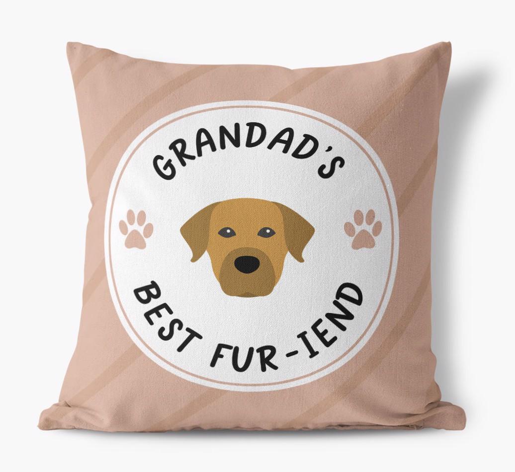 Grandad's Best Fur-iend: Personalised {breedFullName} Cushion