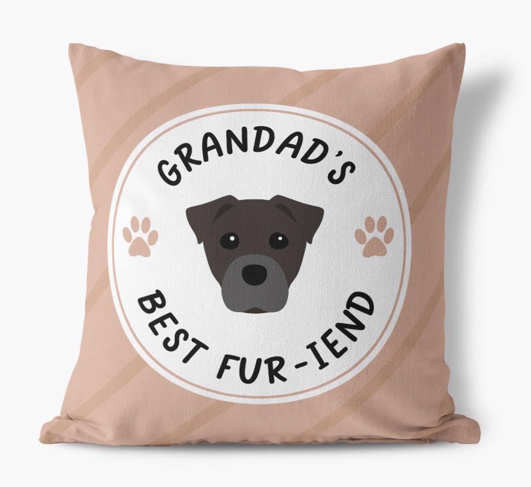 Grandad's Best Fur-iend: Personalised {breedFullName} Cushion