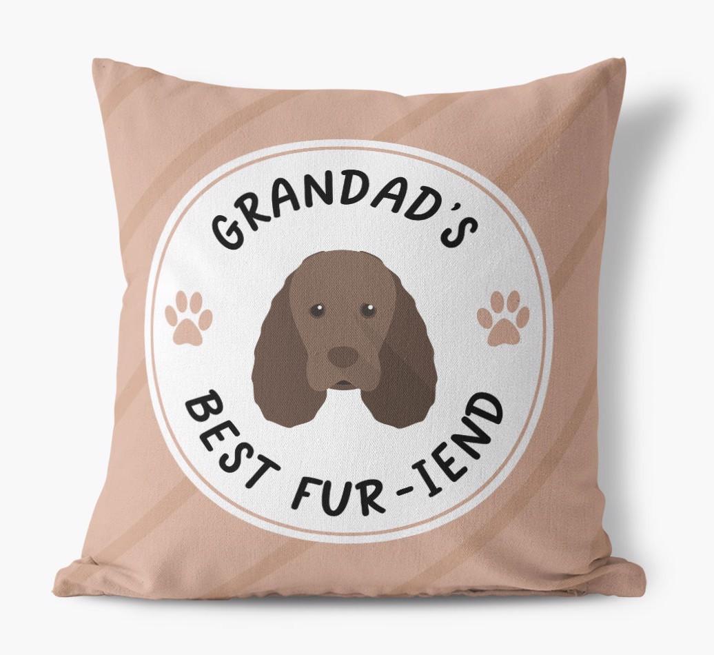 Grandad's Best Fur-iend: Personalised {breedFullName} Cushion