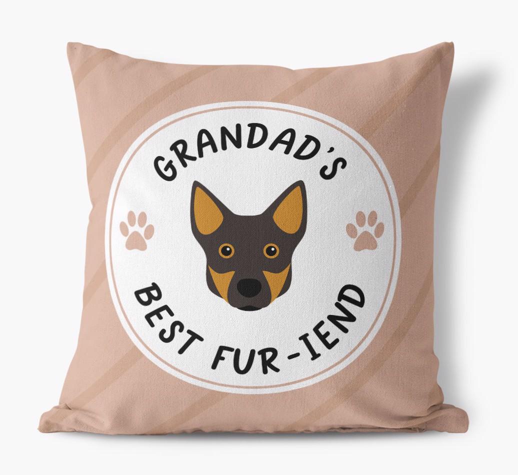 Grandad's Best Fur-iend: Personalised {breedFullName} Cushion