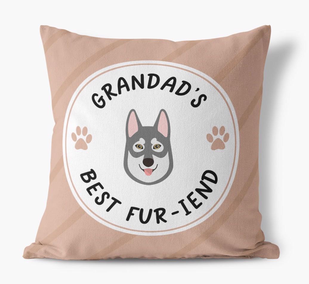 Grandad's Best Fur-iend: Personalised {breedFullName} Cushion