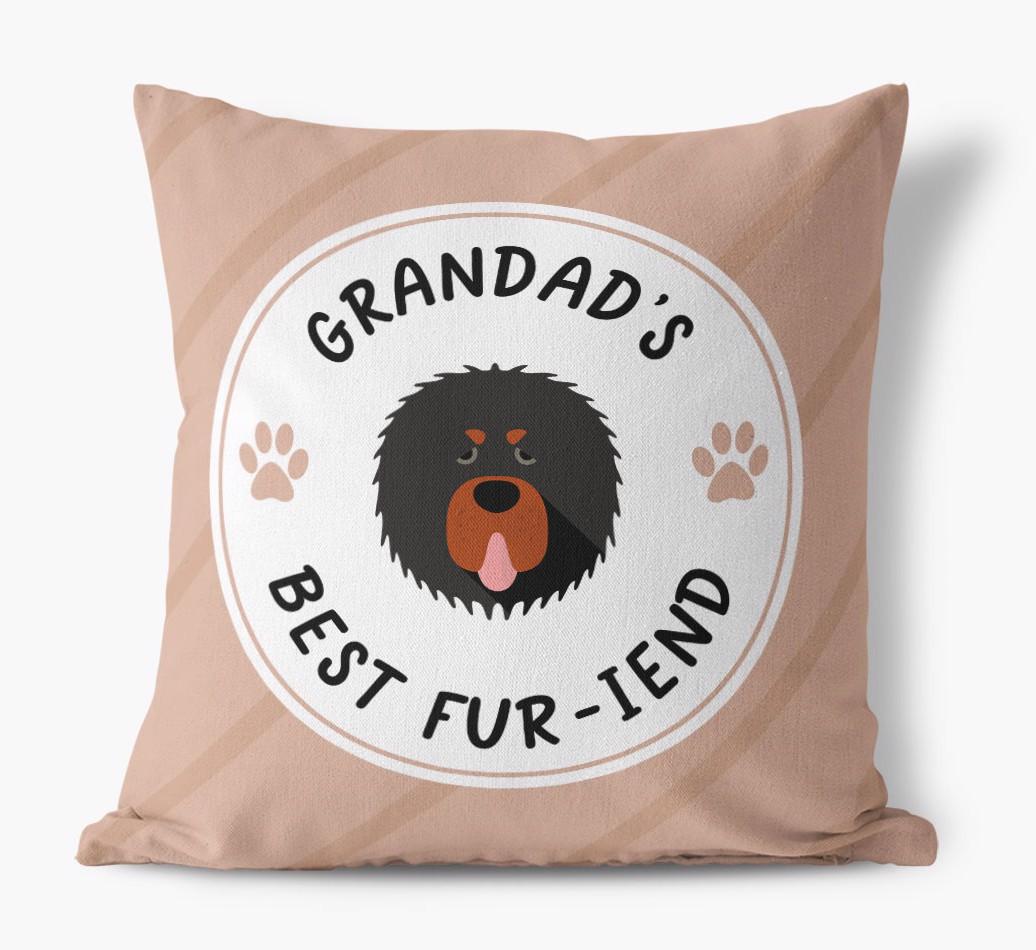 Grandad's Best Fur-iend: Personalised {breedFullName} Cushion