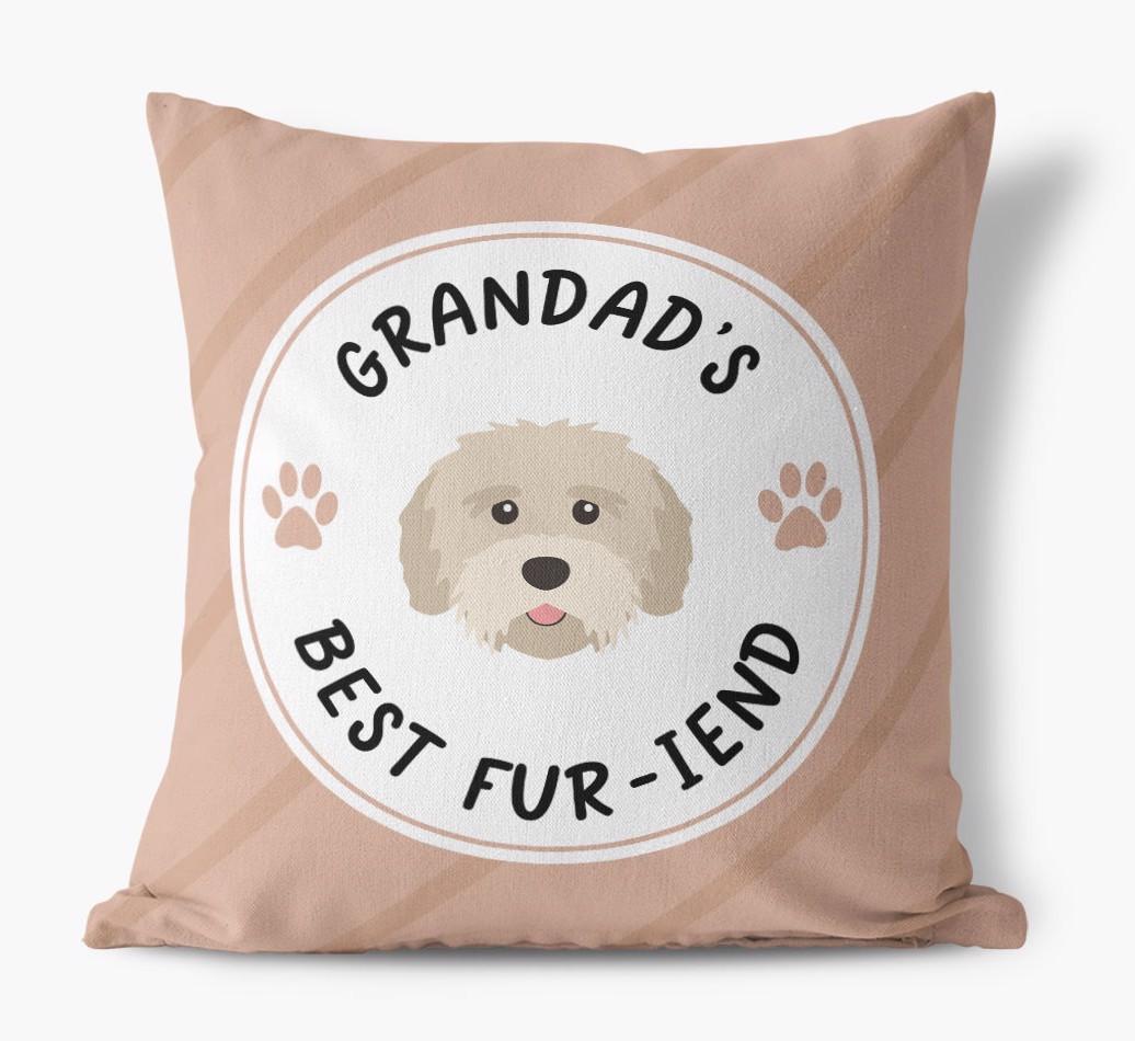 Grandad's Best Fur-iend: Personalised {breedFullName} Cushion