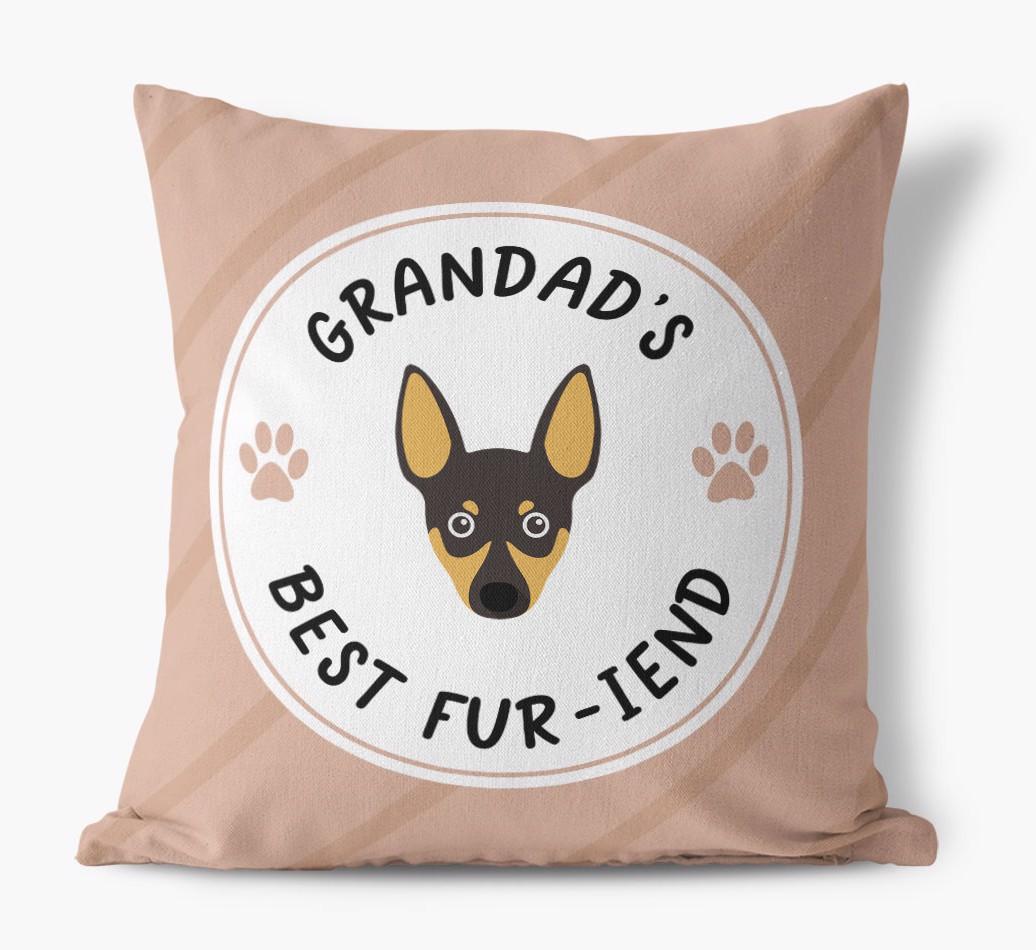 Grandad's Best Fur-iend: Personalised {breedFullName} Cushion