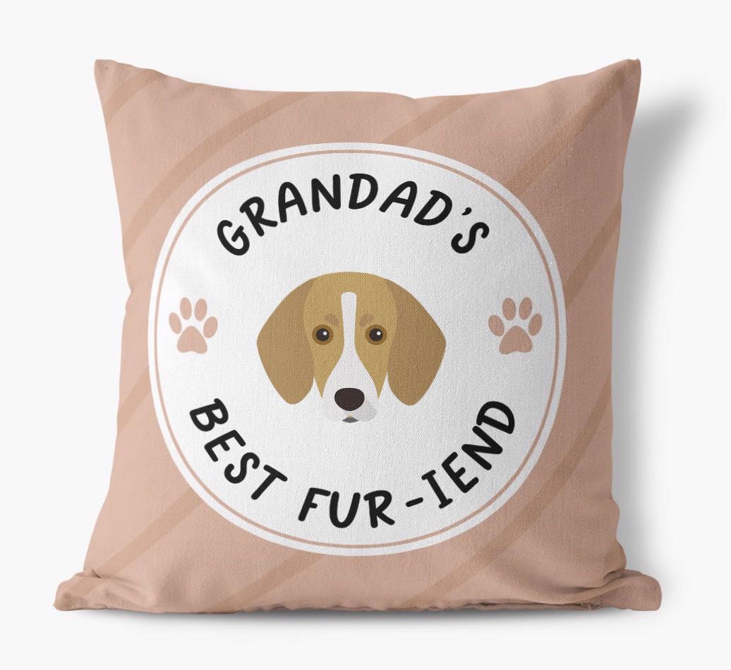 Grandad's Best Fur-iend: Personalised {breedFullName} Cushion