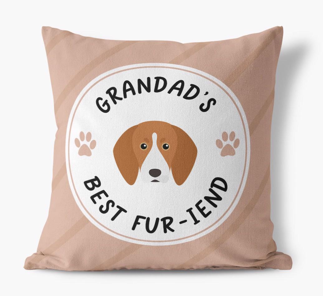 Grandad's Best Fur-iend: Personalised {breedFullName} Cushion
