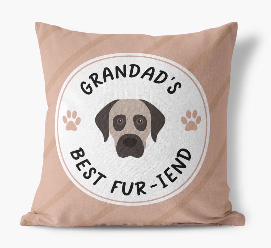 Grandad's Best Fur-iend: Personalised {breedFullName} Cushion