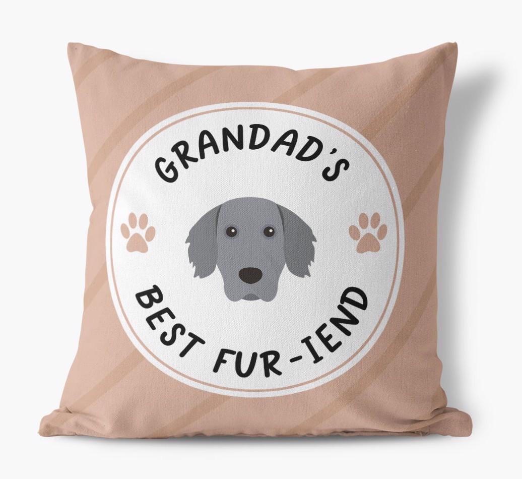 Grandad's Best Fur-iend: Personalised {breedFullName} Cushion