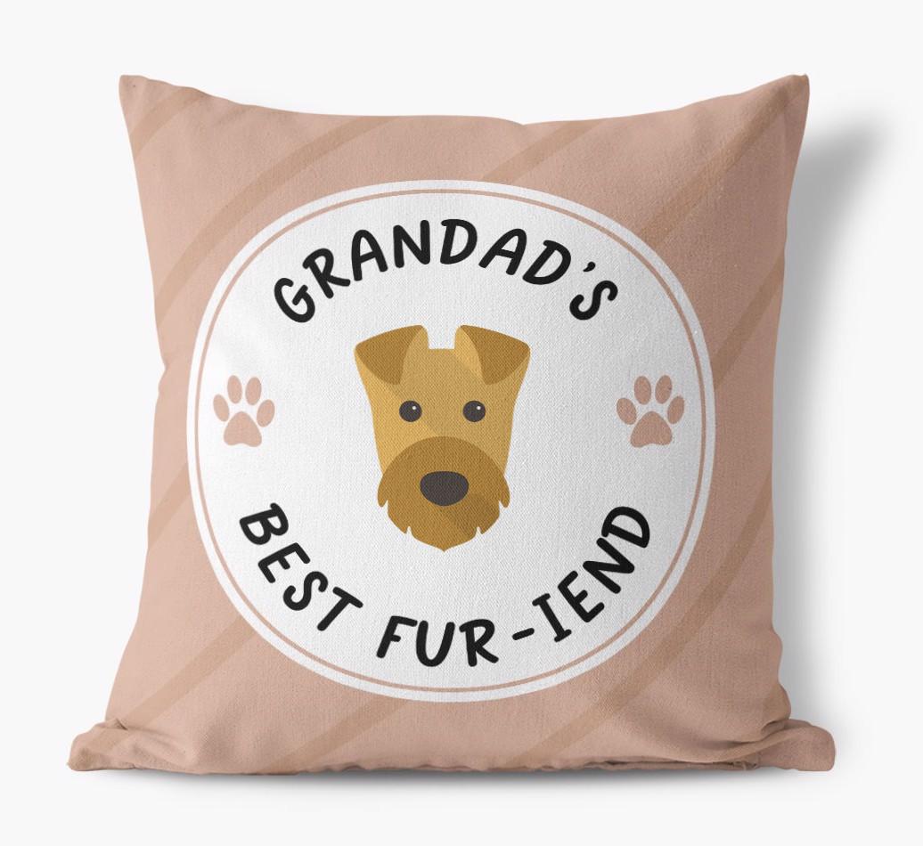Grandad's Best Fur-iend: Personalised {breedFullName} Cushion