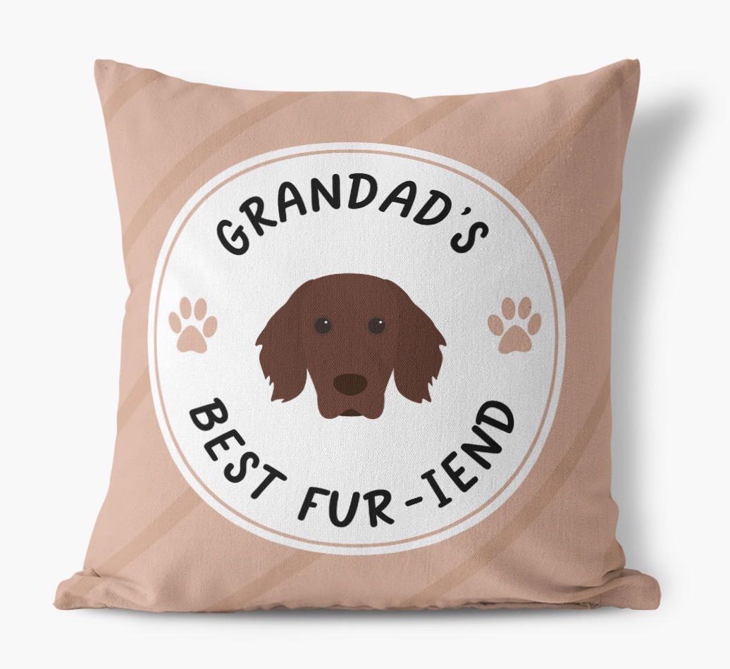 Grandad's Best Fur-iend: Personalised {breedFullName} Cushion