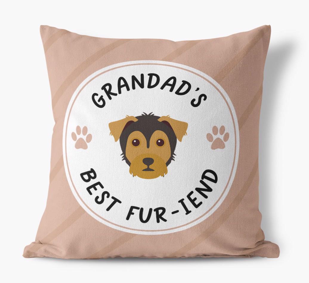 Grandad's Best Fur-iend: Personalised {breedFullName} Cushion