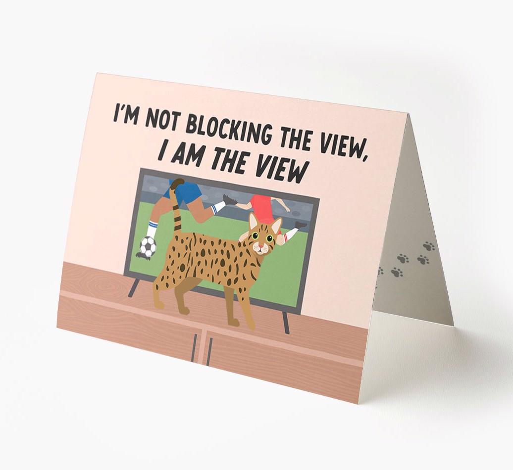 I’m Not Blocking The View, I Am The View - Soccer: Personalized {breedCommonName} Card